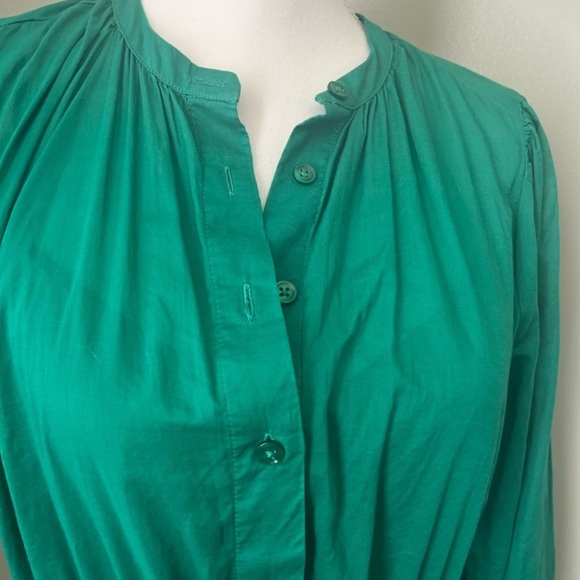 J. Crew Vibrant Green Long Sleeve Dress - Picture 5 of 7